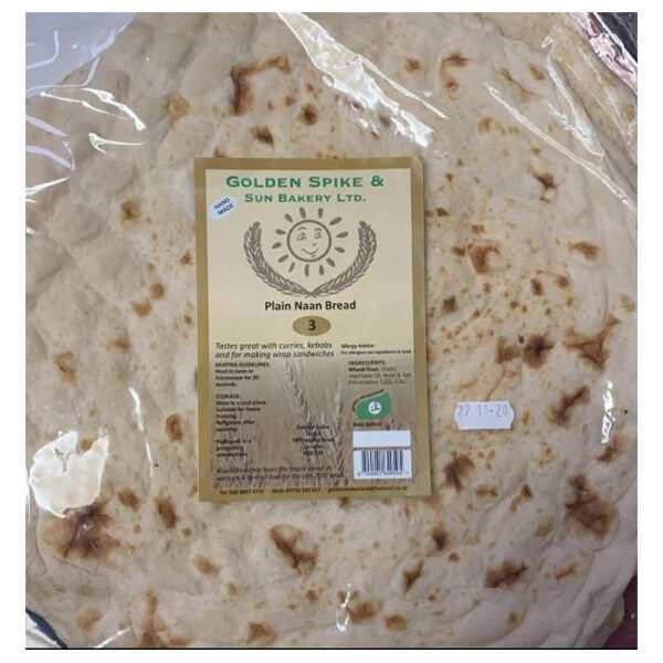 Golden Spike 3 Plain Naan Bread