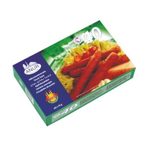 Anur Chicken Sausages - 40*70g