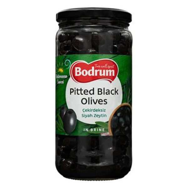 Bodrum Pitted Black Olives In Brine - 660g