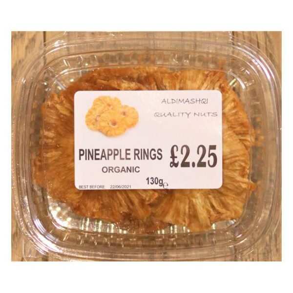 Aldimashqi Quality - Organic Pineapple Rings-130g