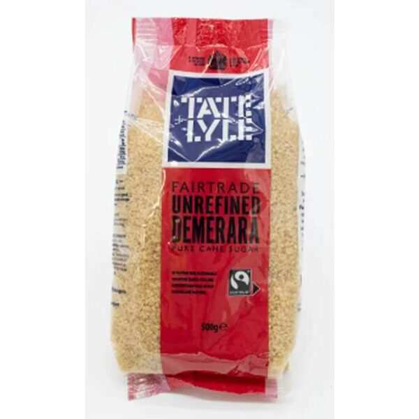 TATE&LYLE UNREFINED DEMERARA SUGAR -500G