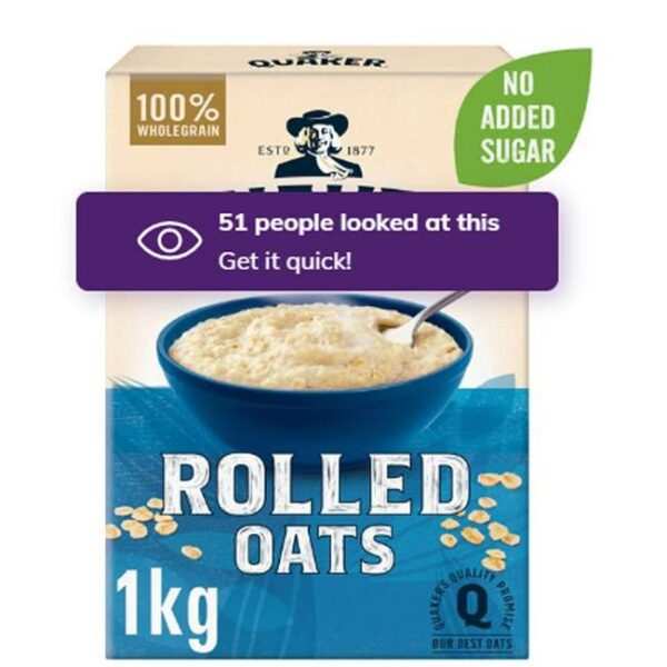QUAKER ROLLED OATS -1KG