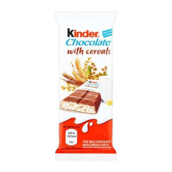 Kinder Chocolate With Cereals - 23.5G
