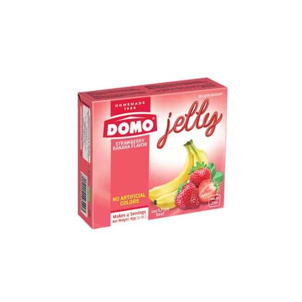 Domo Jelly Strawberry & Banana - 85g