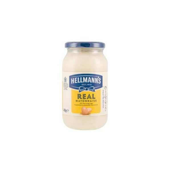 HELLMANN'S REAL MAYONNAISE JAR 400G