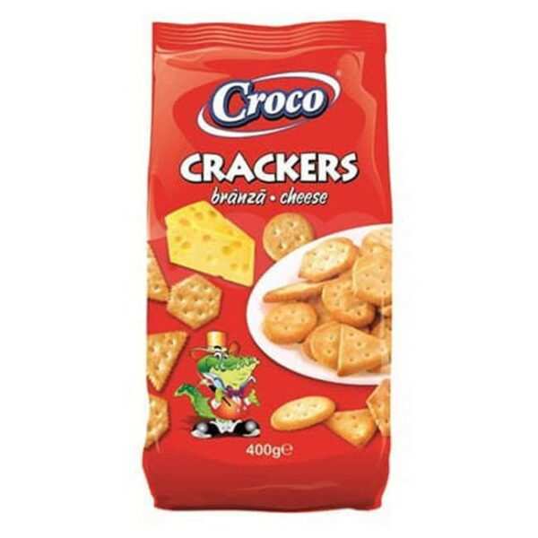 CROCO CRACKERS CHEESE 400G