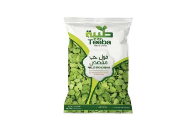 TEEBA FROZEN GREEN PEELED BROAD BEANS-400g